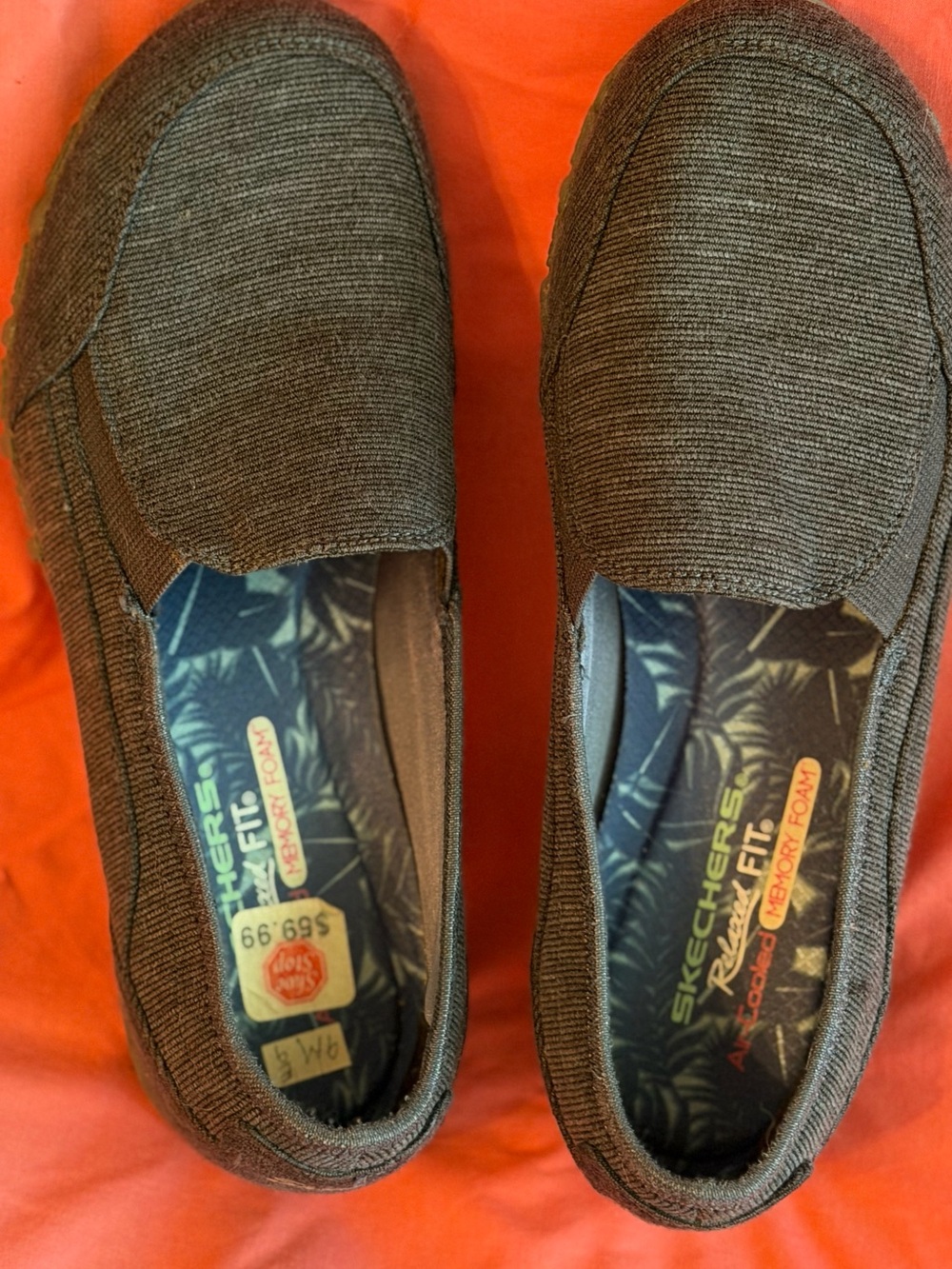 Skechers Women's Black/Gray Slip-On GOwalk Memory Foam Sneakers